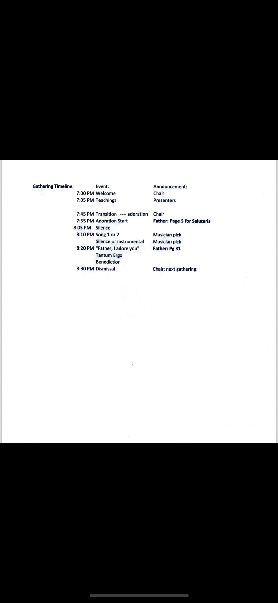 May Gathering: Holy Friendships! 